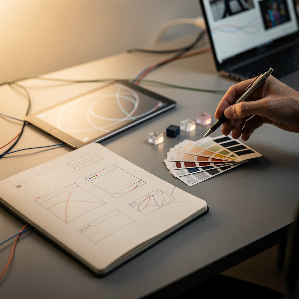 Indisign Studio Vienna designer Michaël - emotional intelligence in graphic design, motion design, interaction design