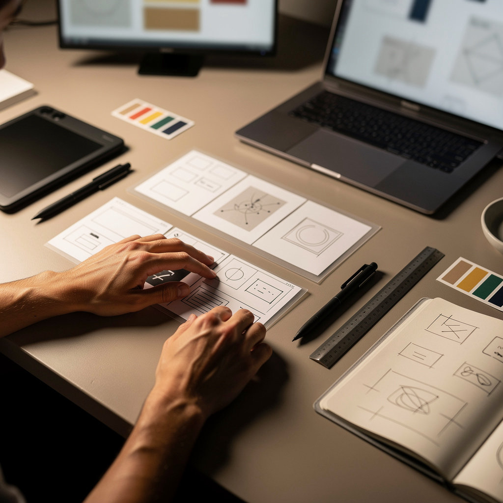 Indisign Studio design process showing collaboration, ideation, and creative execution for graphic, motion, and interaction design