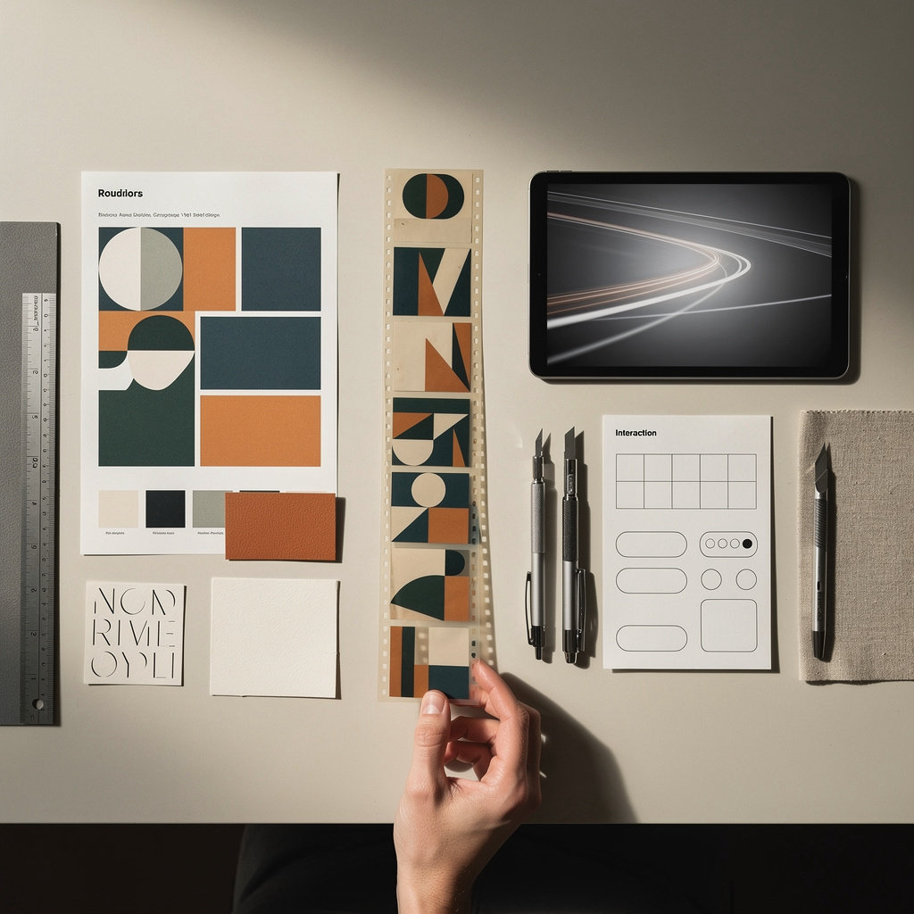 Indisign Studio design work showcasing graphic design, motion design, and interaction design services